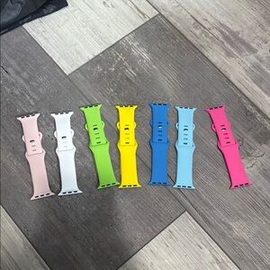 Colorful Silicone Watch Bands Set for Apple Watch